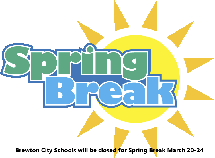 Brewton City Schools will be closed for Spring Break  March 20-24.